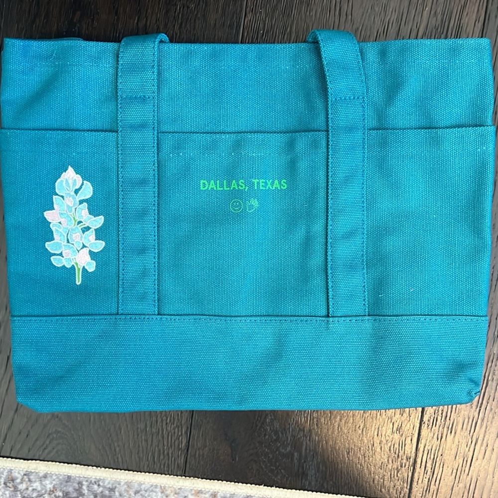 NWT - Exclusive Glossier Dallas Embroidered Utility Bag